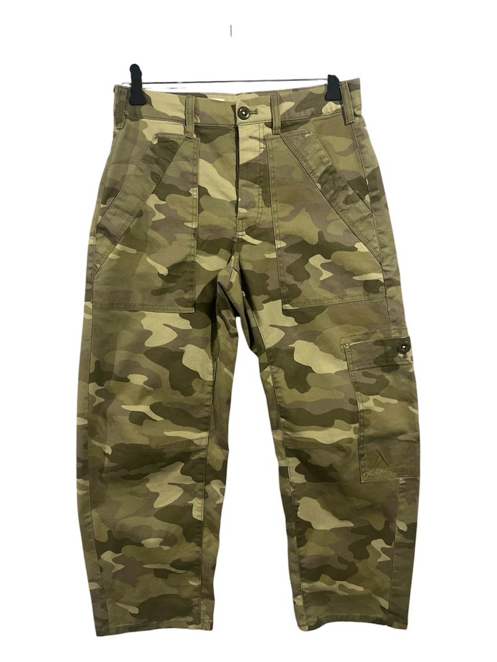Pilcro Anthropologie Millie Camo Cargo Pants Women’s 27 Green Barrel Utility